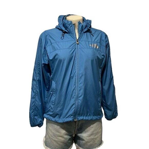 The North Face hydrenalite blue windbreaker lightweight jacket size Small - Picture 1 of 9